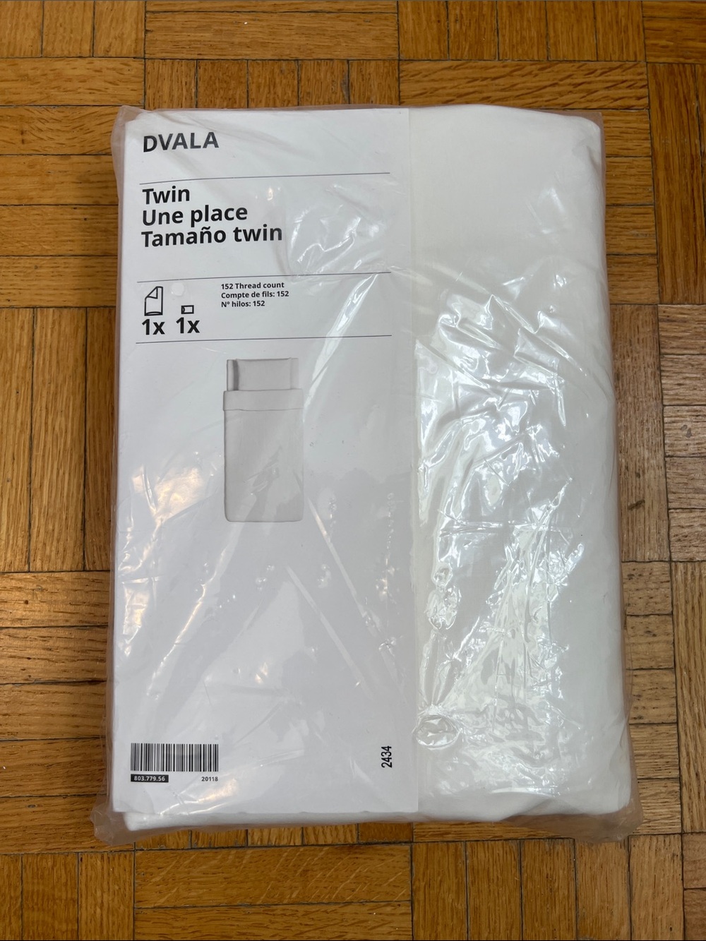 Twin Fitted Sheet - White